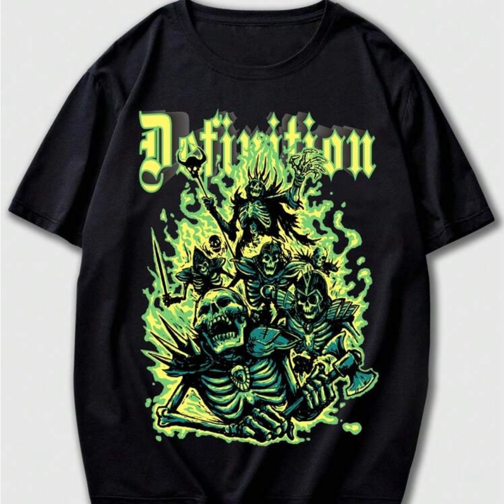 ROMWE Grunge
Punk Men Skeleton Graphic Tee
For Halloween, School
